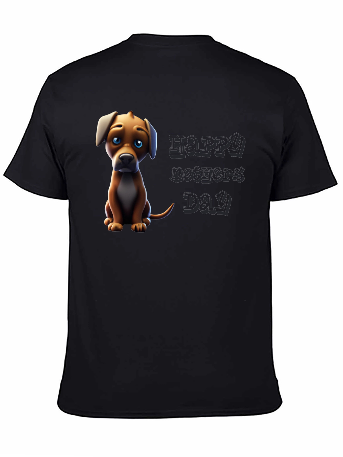 Puppy Happy Mothers Day Graphic Tee