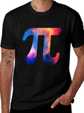 Galaxy Pi Symbol Graphic T-Shirt