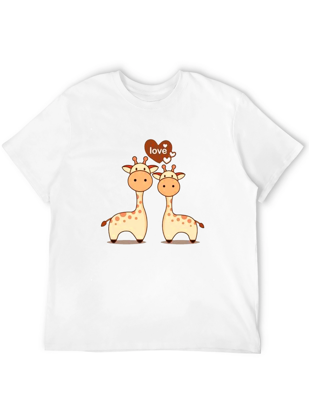 Giraffe Love Graphic Tee - Cute Giraffe Couple