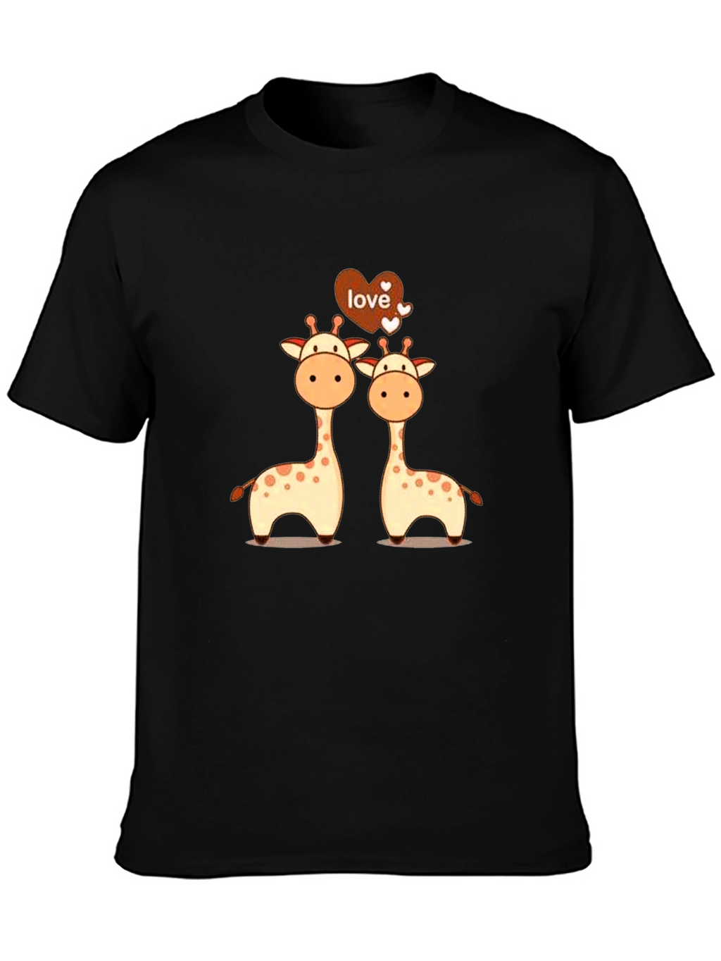 Giraffe Love Graphic Tee - Cute Giraffe Couple