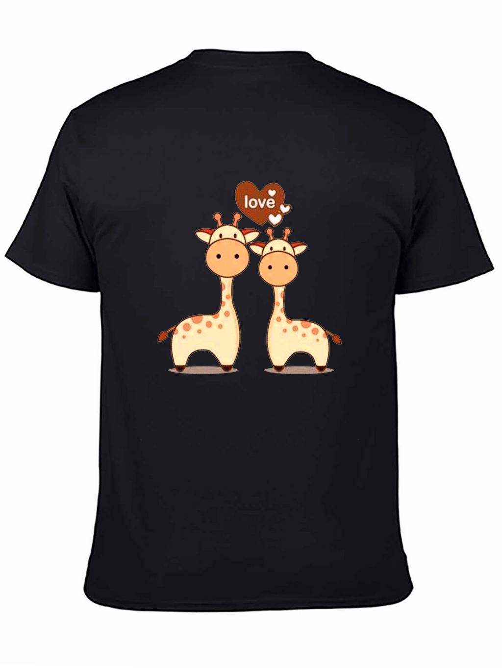 Giraffe Love Graphic Tee - Cute Giraffe Couple