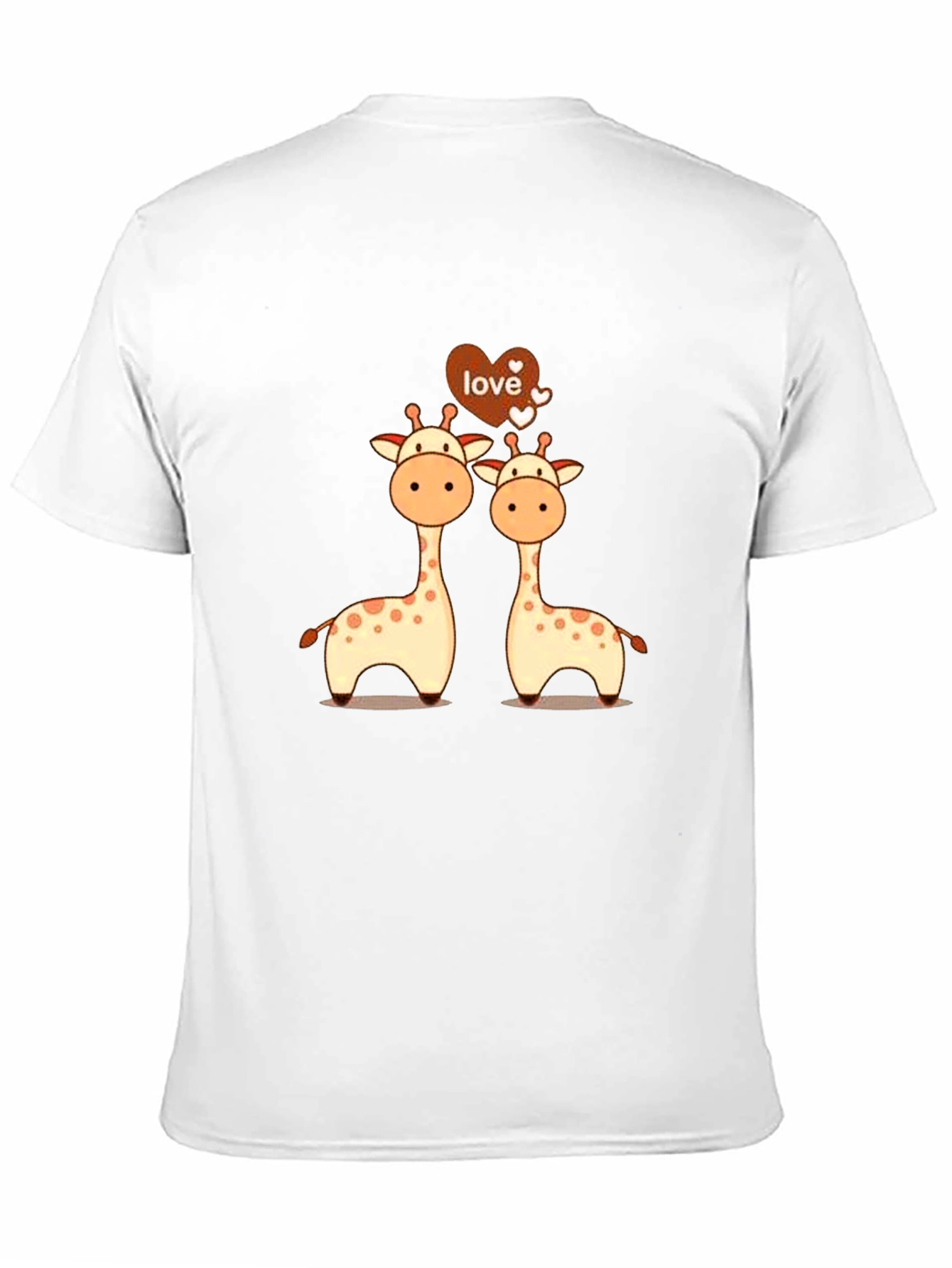 Giraffe Love Graphic Tee - Cute Giraffe Couple