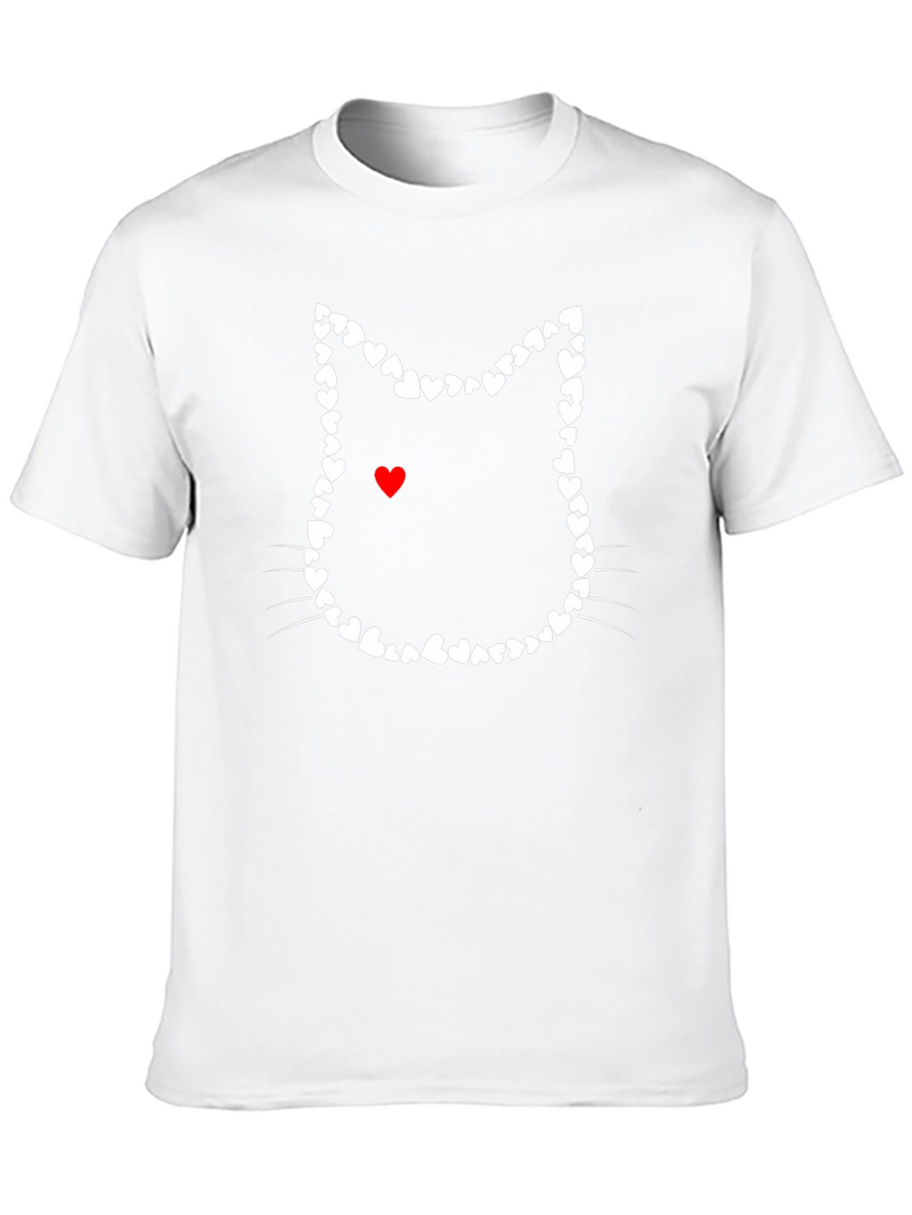 Heart Cat T-Shirt - Love Cats