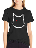Heart Cat T-Shirt - Love Cats