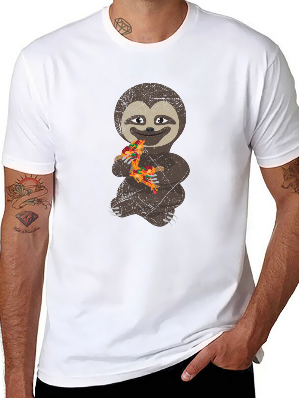 Sloth Pizza Lover T-Shirt - Funny Graphic Tee