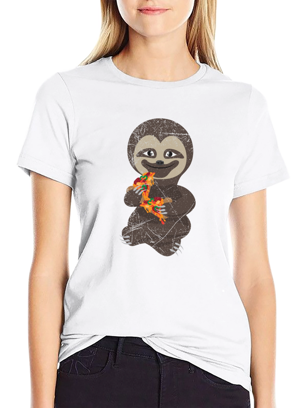 Sloth Pizza Lover T-Shirt - Funny Graphic Tee