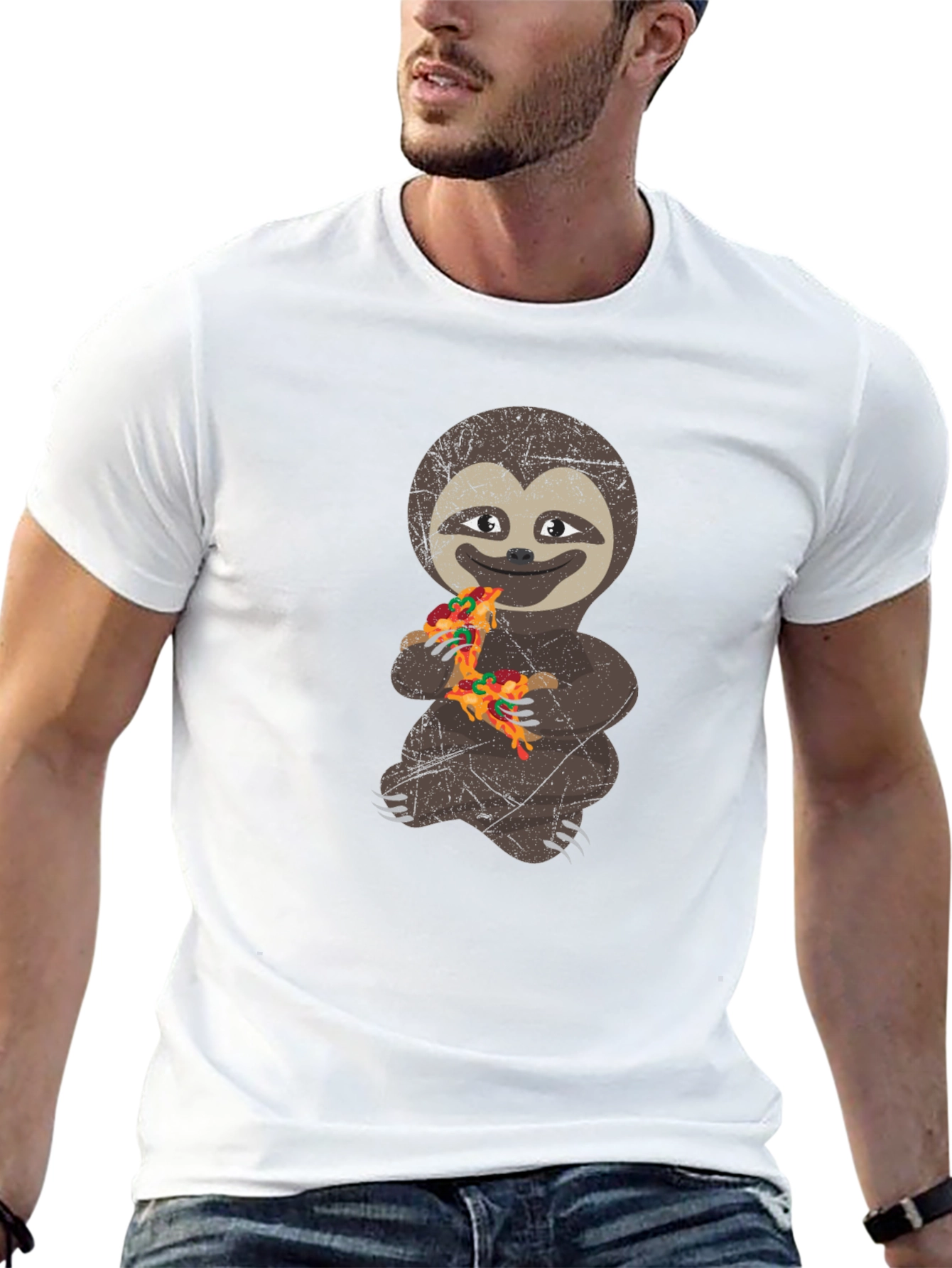 Sloth Pizza Lover T-Shirt - Funny Graphic Tee