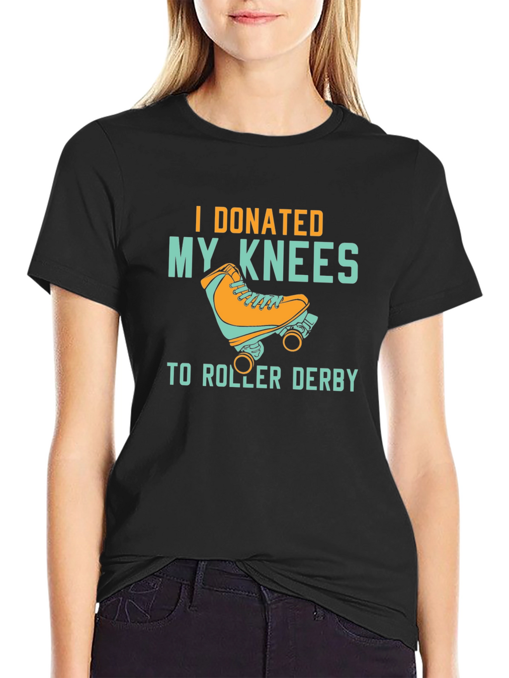 I Donated My Knees T-Shirt - Roller Derby Tee