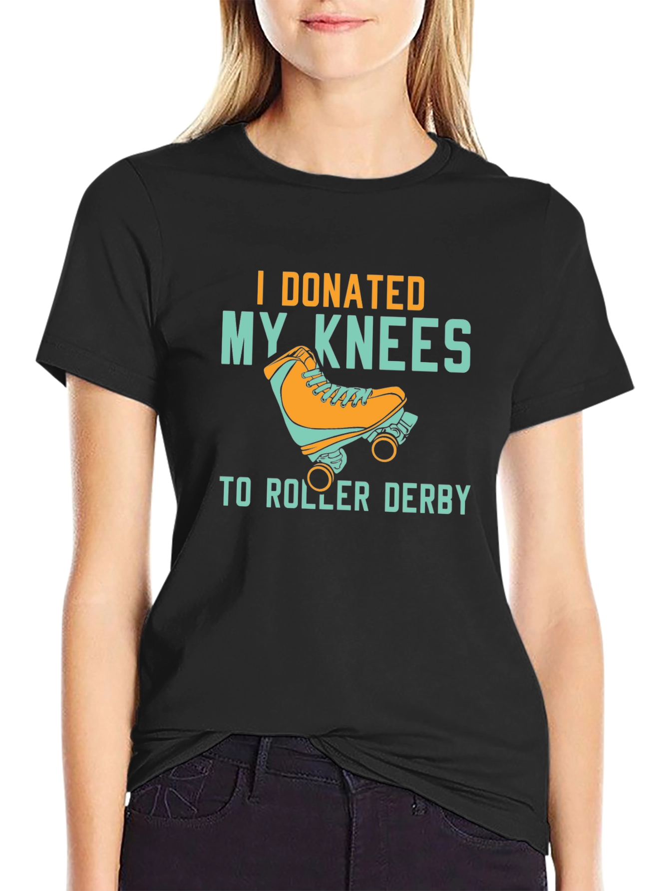 I Donated My Knees T-Shirt - Roller Derby Tee
