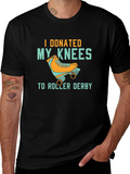 I Donated My Knees T-Shirt - Roller Derby Tee