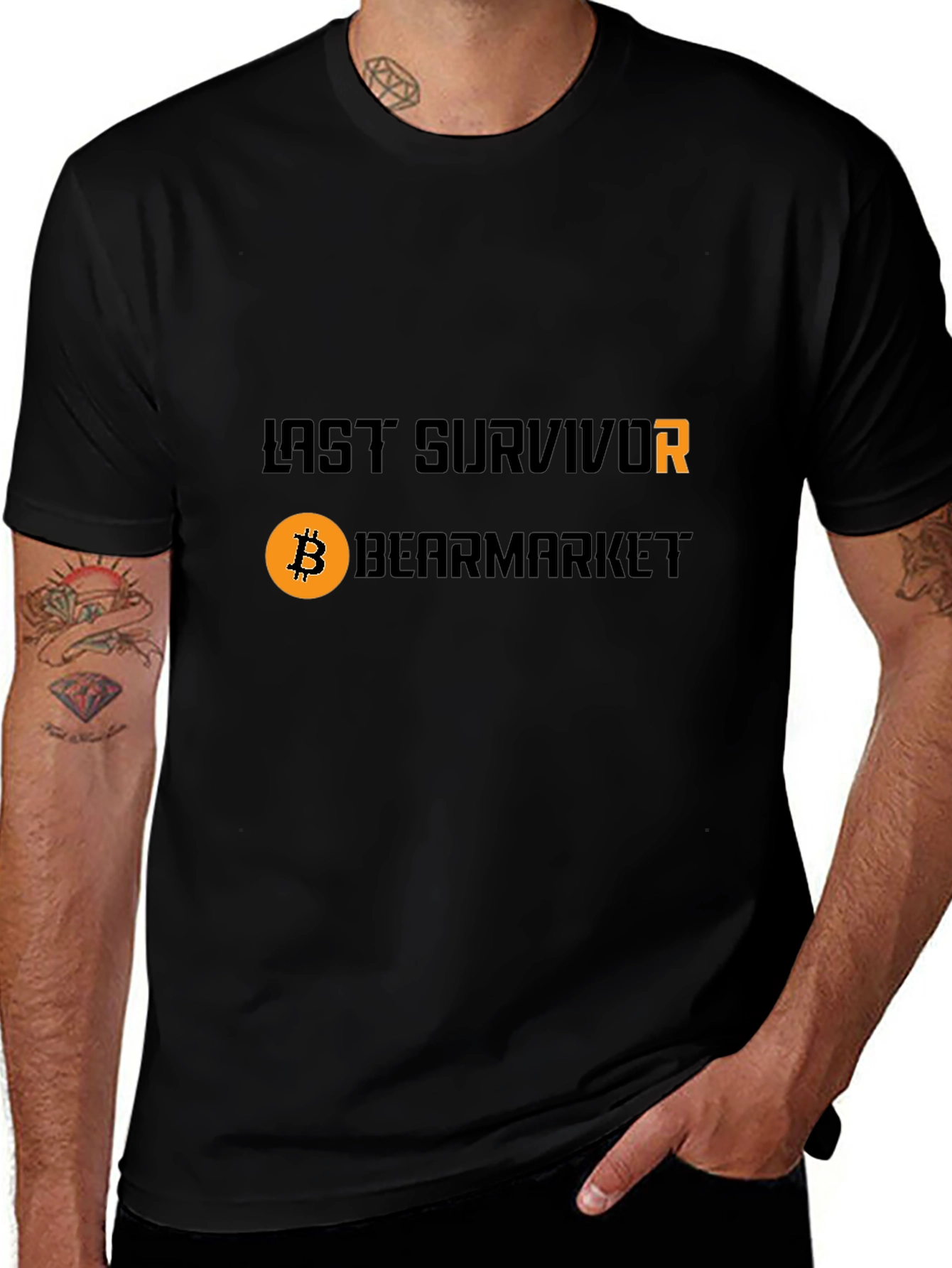 Last Survivor Bearmarket Black T-Shirt