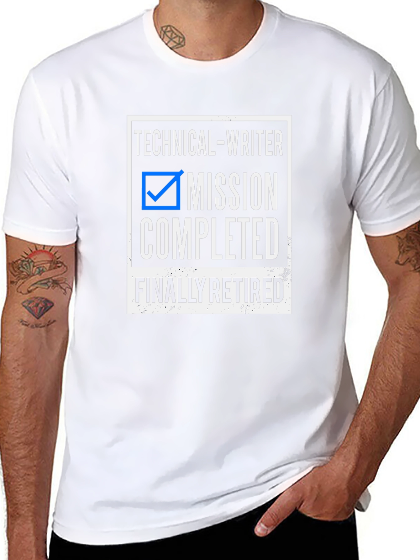 Technical Writer Mission Completed Retired Graphic Tee