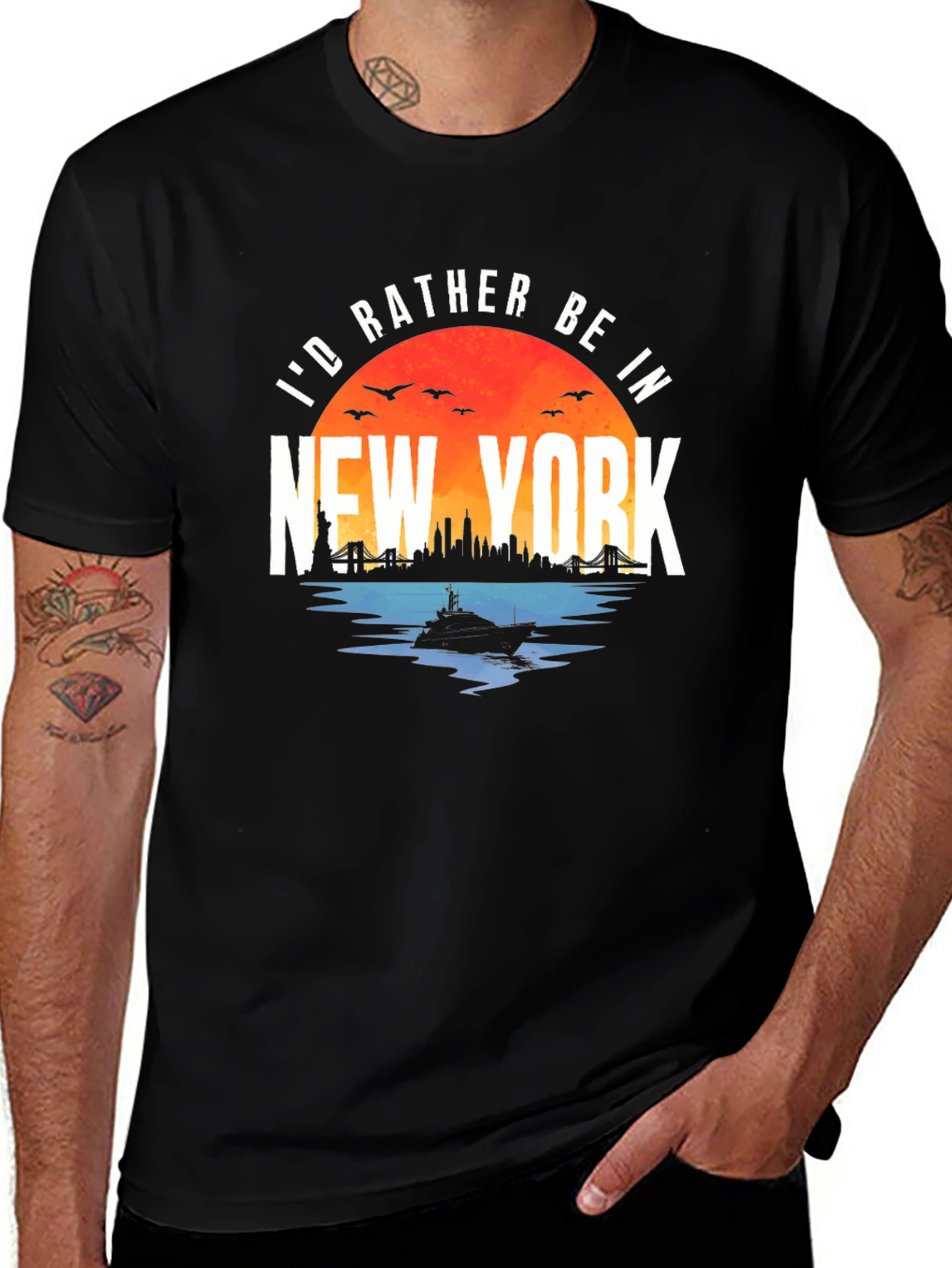 New York City Graphic Tee - Id Rather Be In NYC