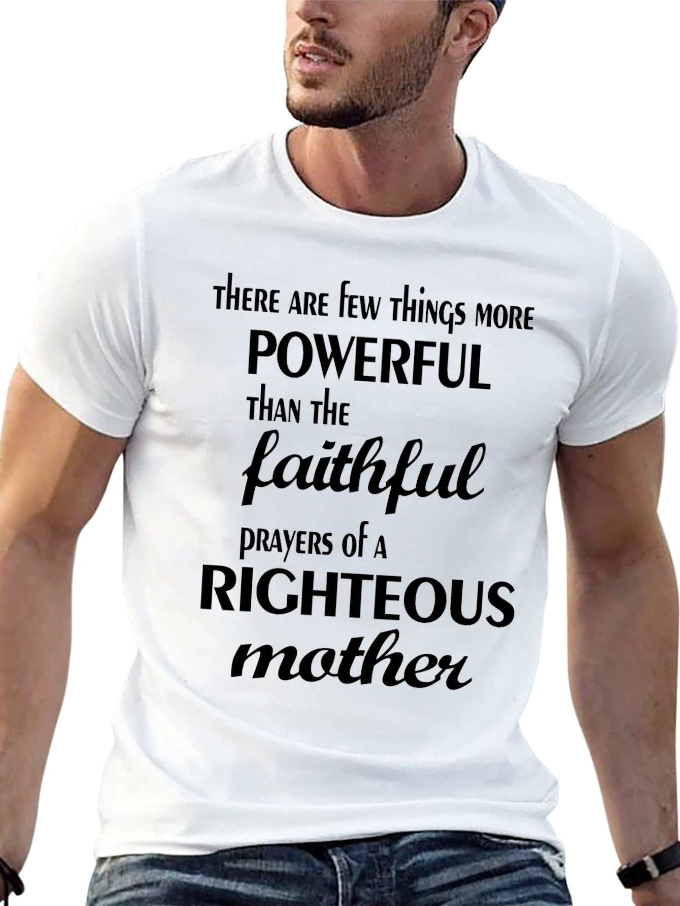 Powerful Mother Prayer Black T-Shirt