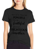 Powerful Mother Prayer Black T-Shirt
