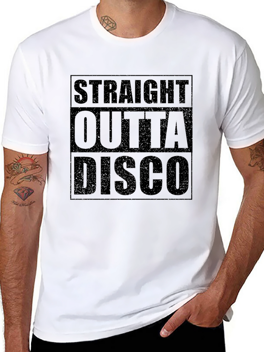 Straight Outta Disco Black T-Shirt