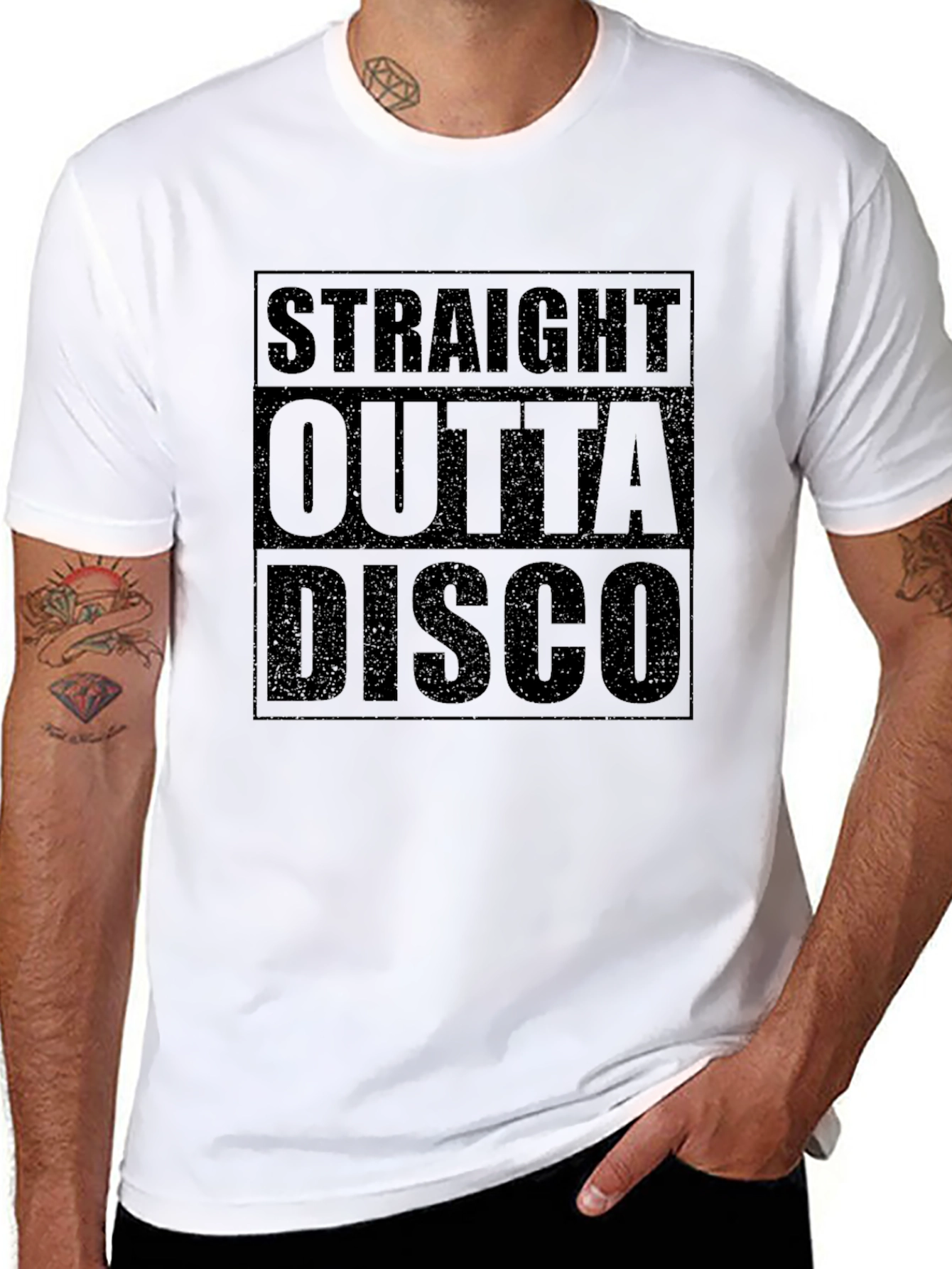 Straight Outta Disco Black T-Shirt