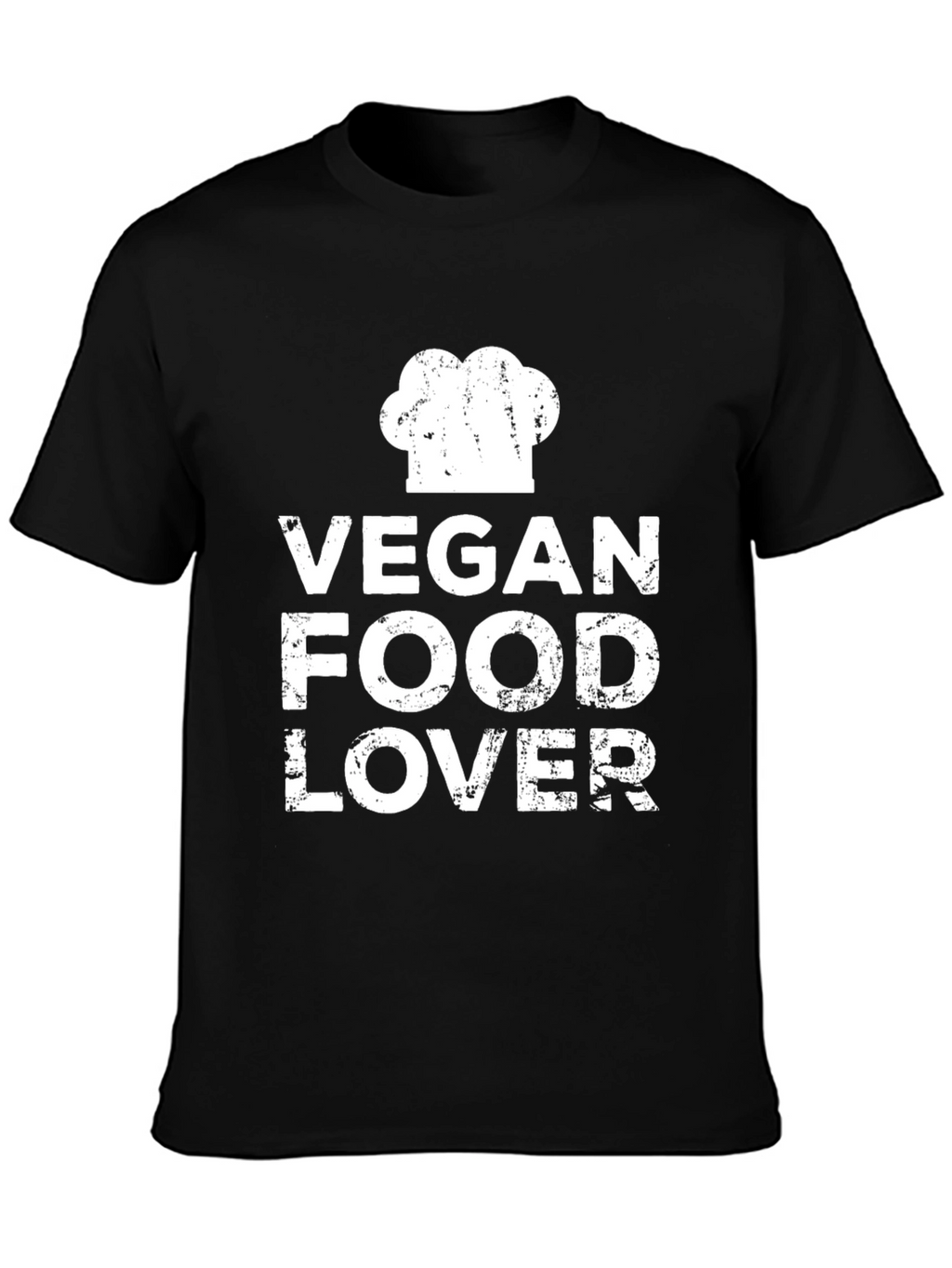 Vegan Food Lover T-Shirt - Chef Hat Graphic
