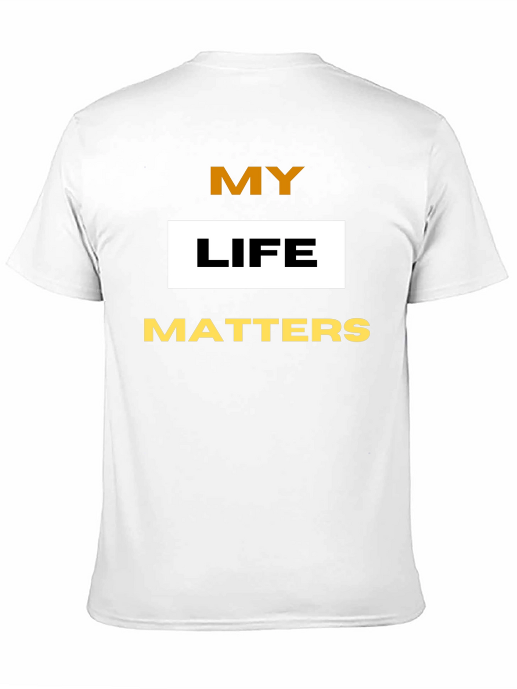 My Life Matters Graphic Tee - Black Cotton Blend