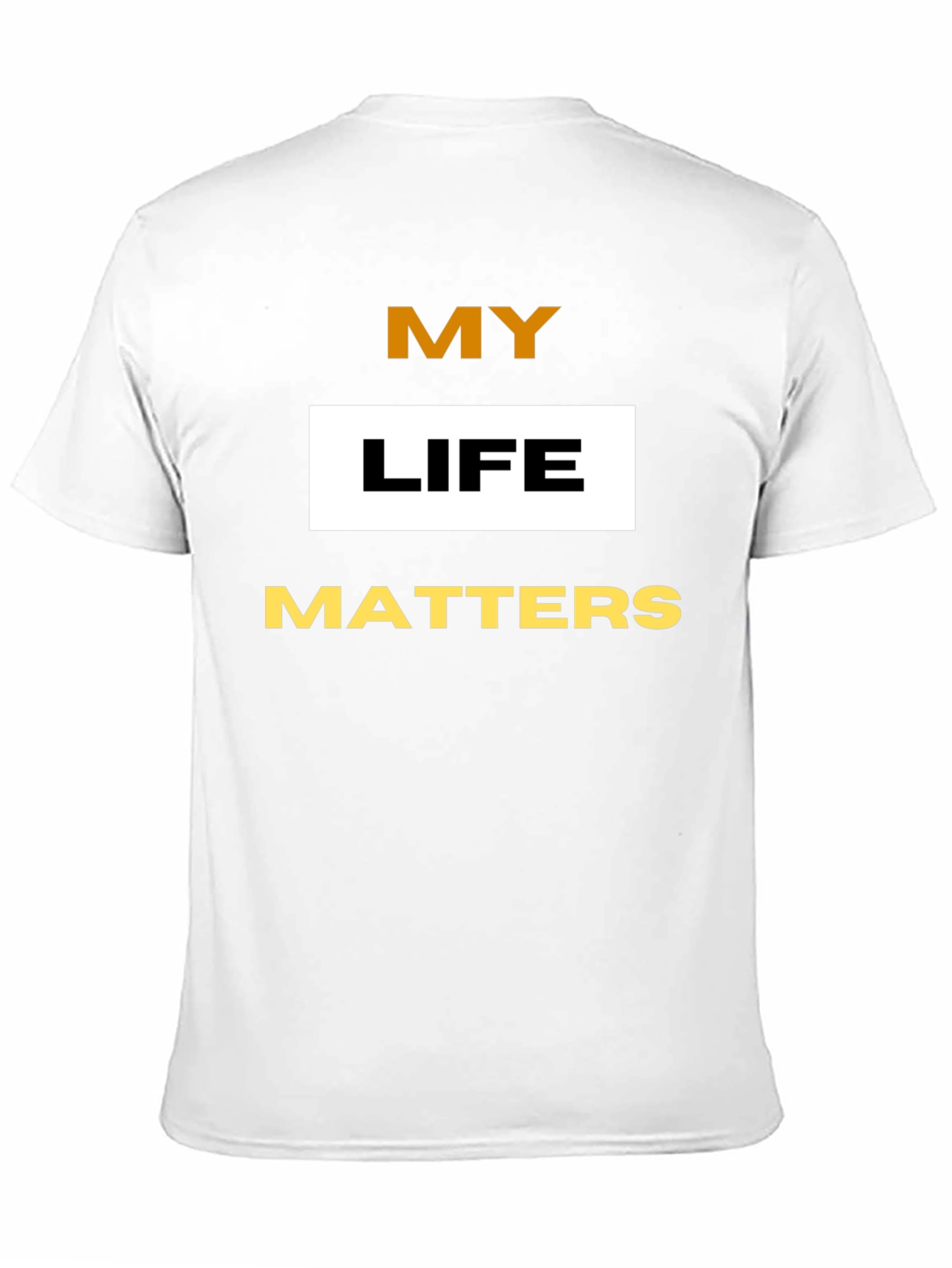 My Life Matters Graphic Tee - Black Cotton Blend