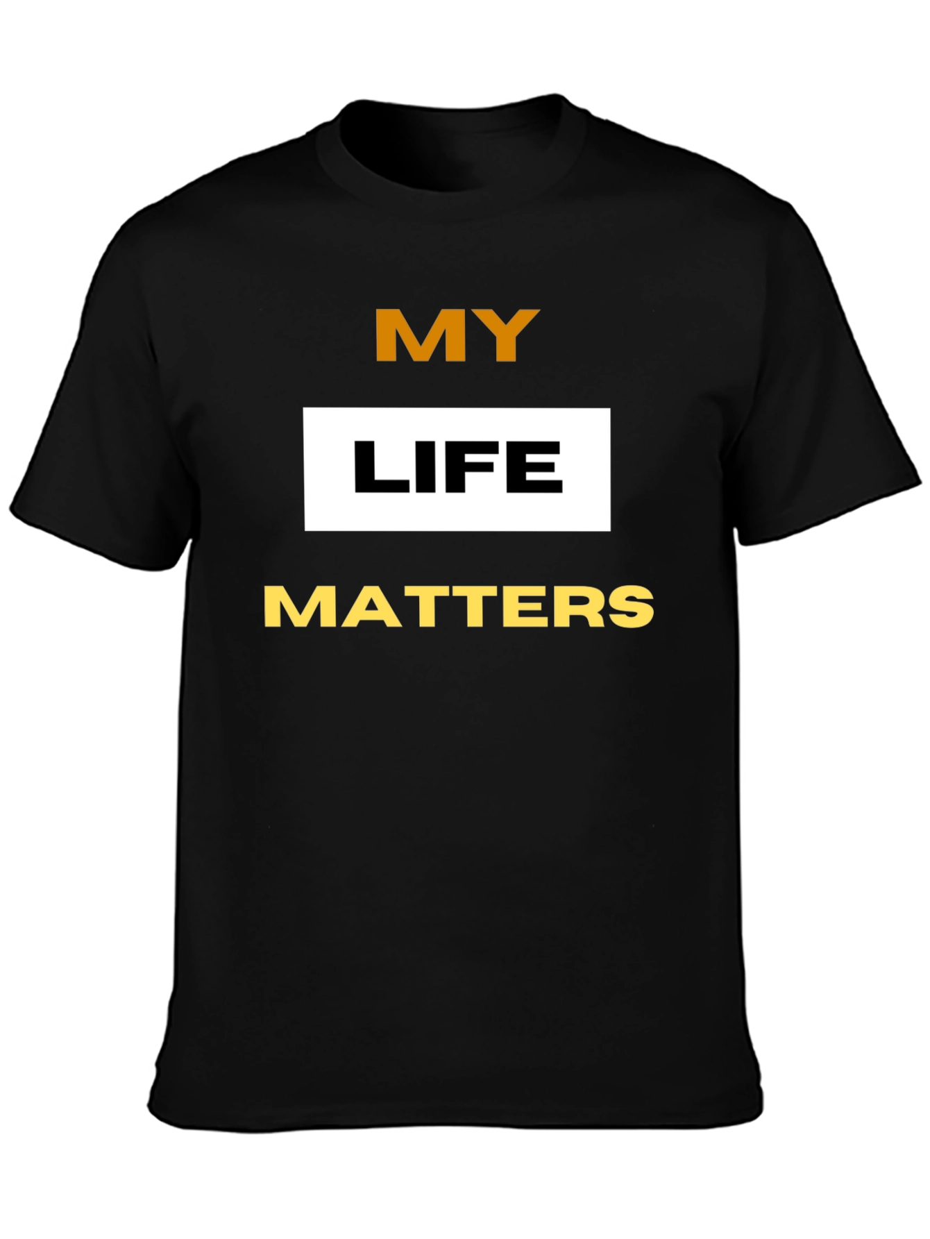 My Life Matters Graphic Tee - Black Cotton Blend