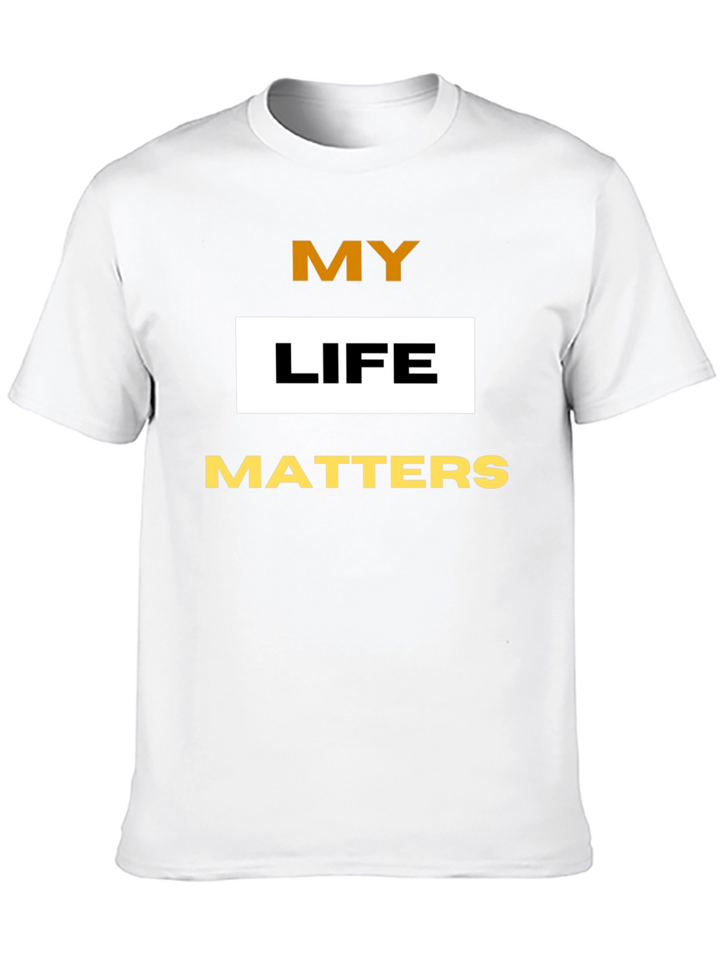 My Life Matters Graphic Tee - Black Cotton Blend
