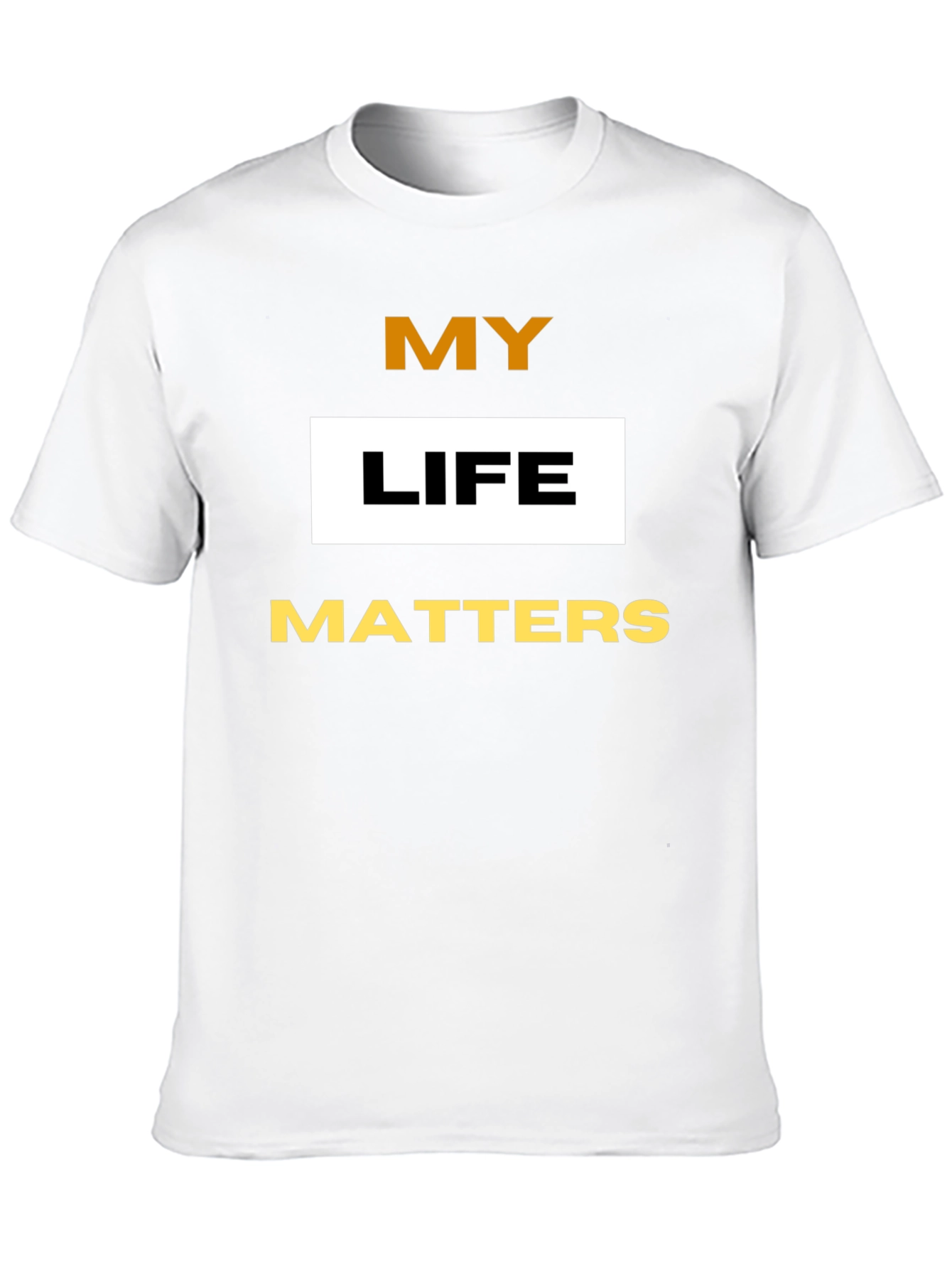 My Life Matters Graphic Tee - Black Cotton Blend