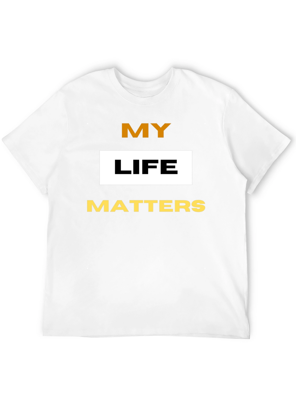 My Life Matters Graphic Tee - Black Cotton Blend