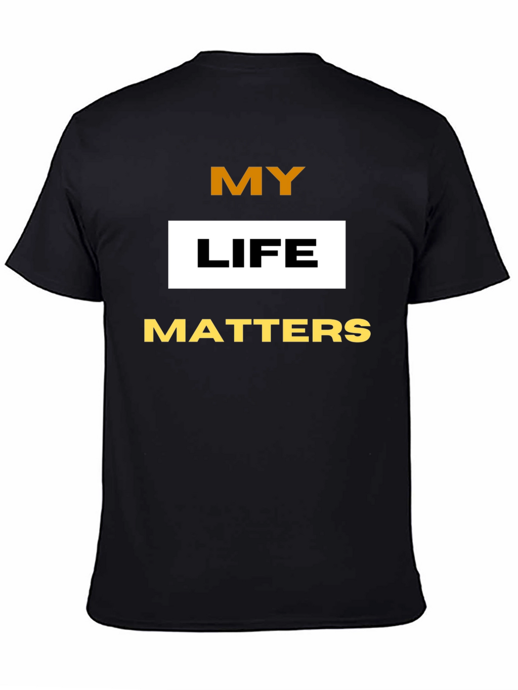 My Life Matters Graphic Tee - Black Cotton Blend