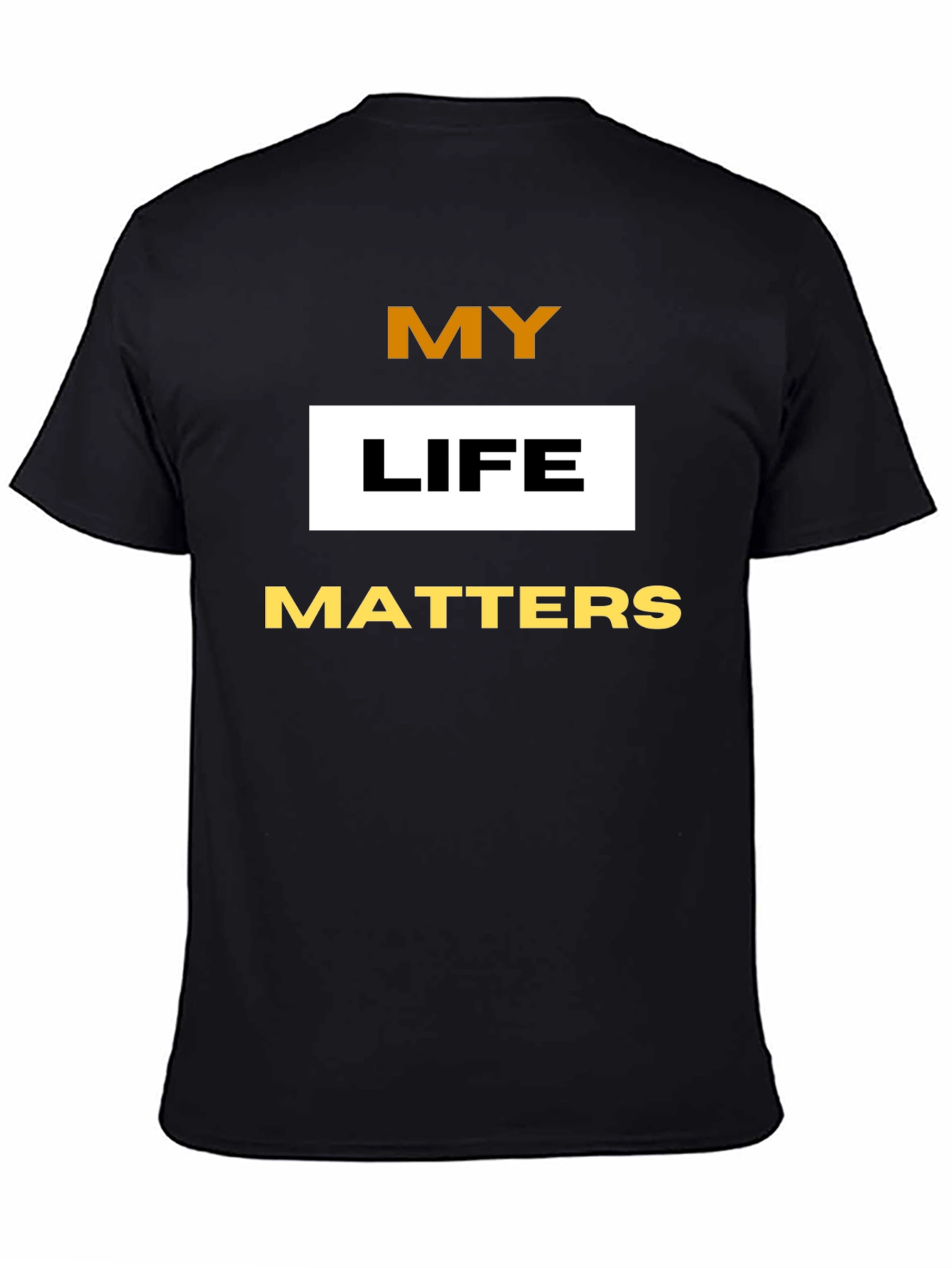 My Life Matters Graphic Tee - Black Cotton Blend