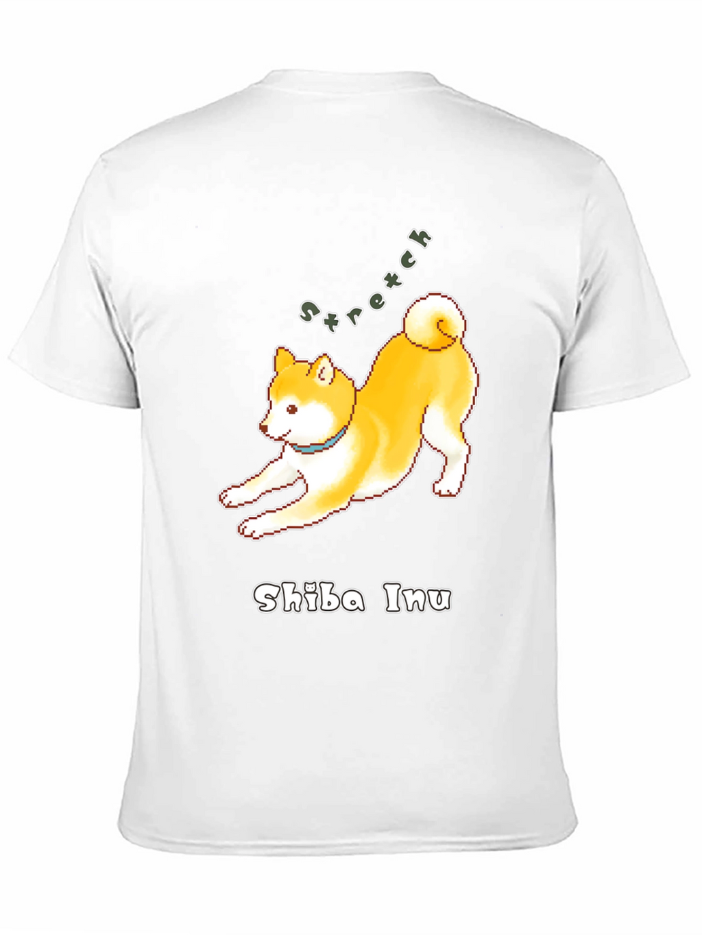 Shiba Inu Stretch Black T-Shirt