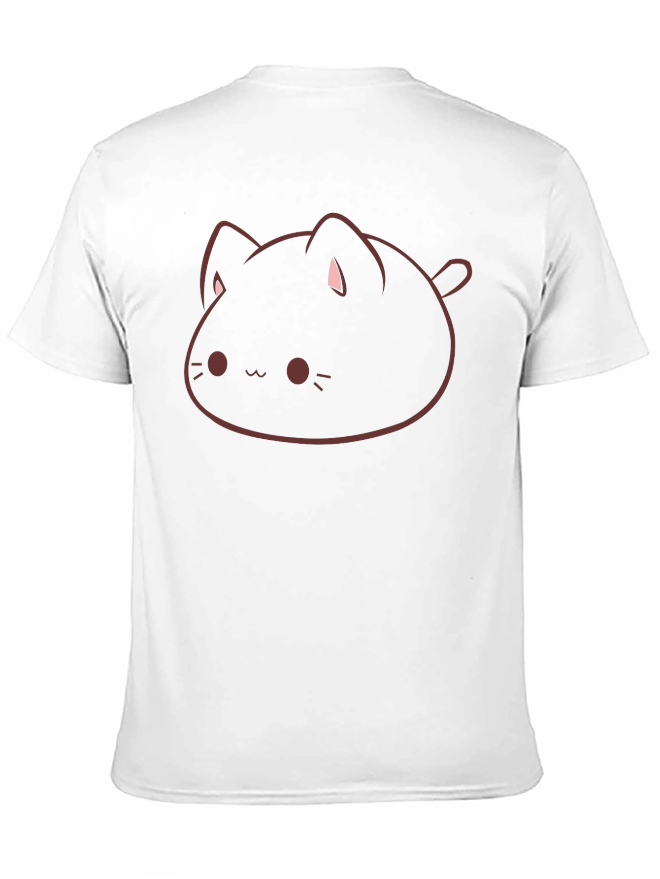 Cute Cat Graphic Black T-Shirt - Mens Style
