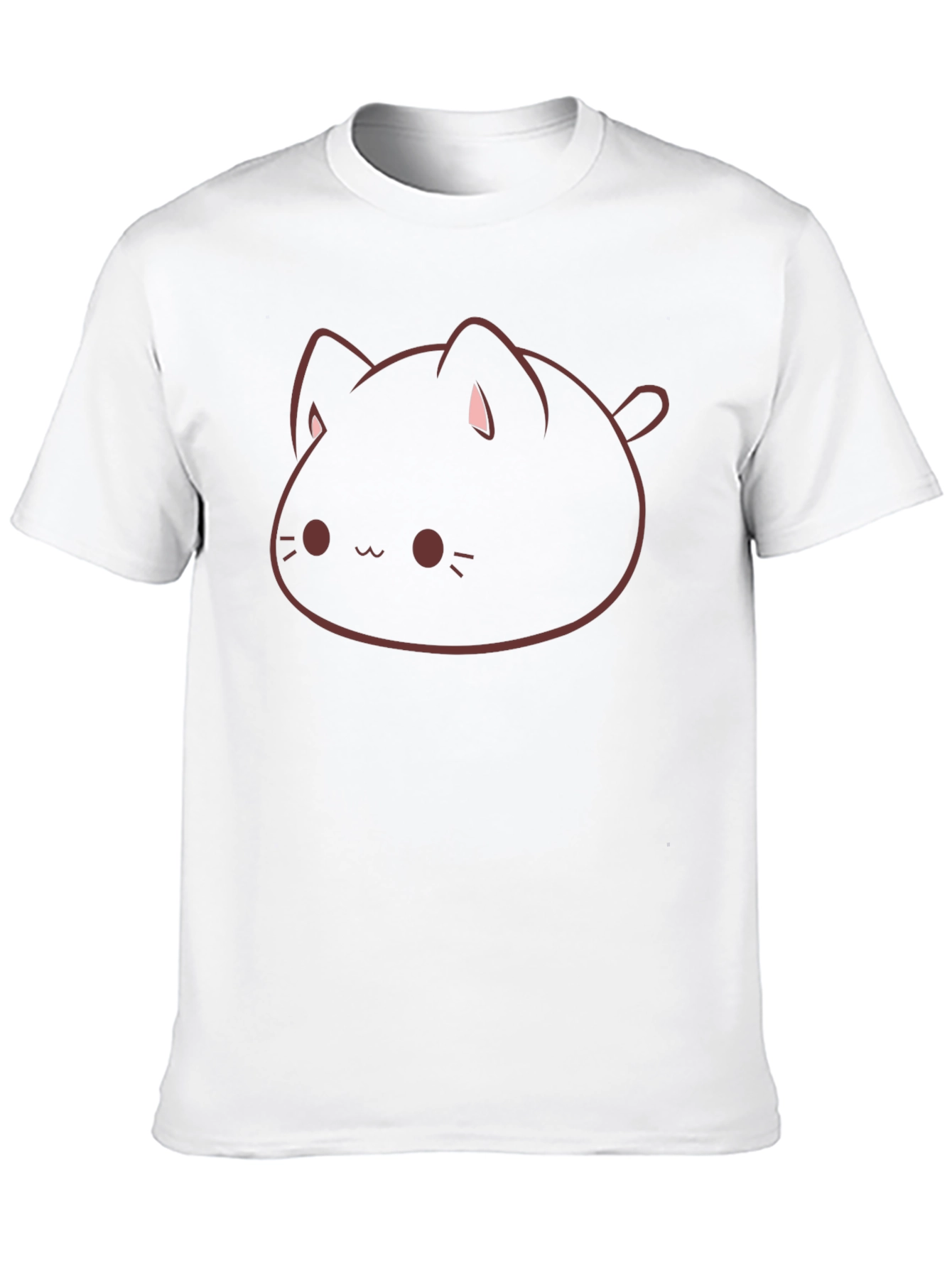 Cute Cat Graphic Black T-Shirt - Mens Style
