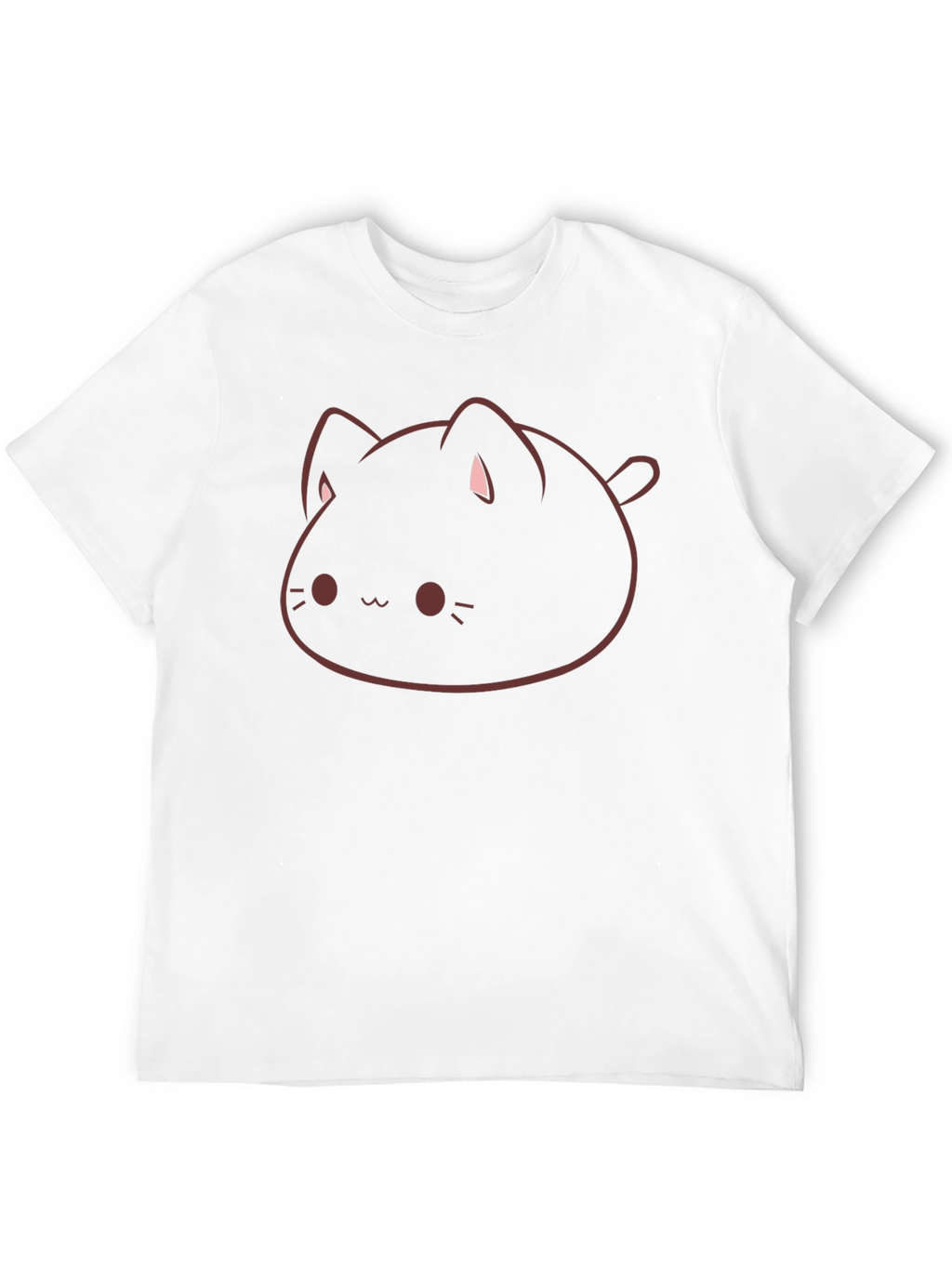 Cute Cat Graphic Black T-Shirt - Mens Style