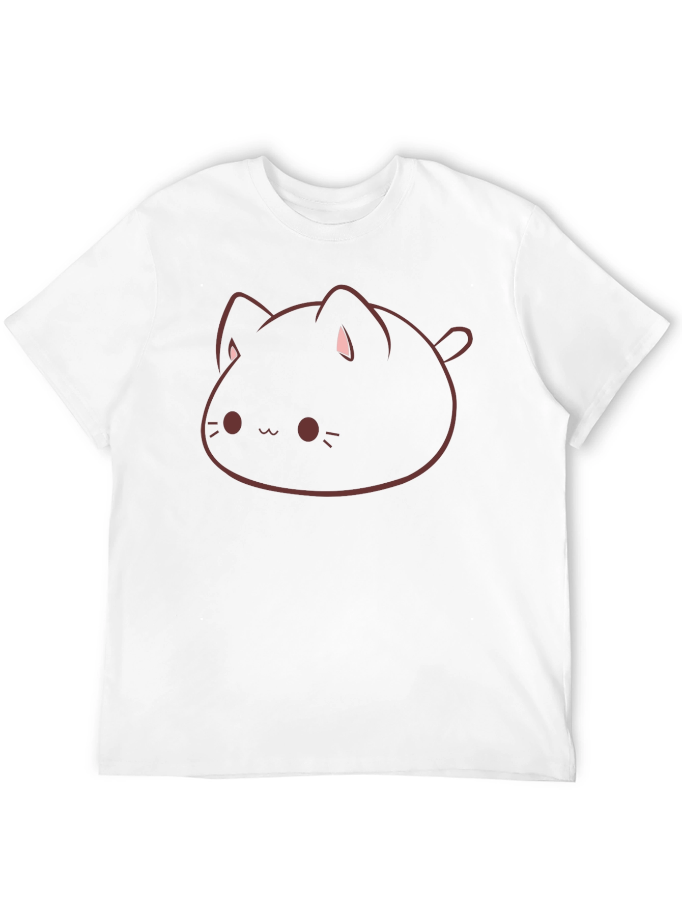 Cute Cat Graphic Black T-Shirt - Mens Style