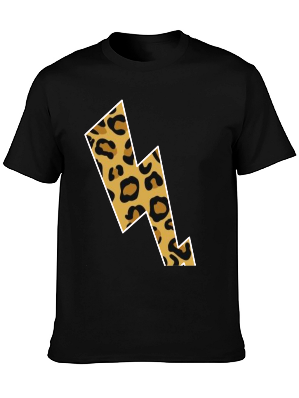 Leopard Lightning Bolt Graphic Tee