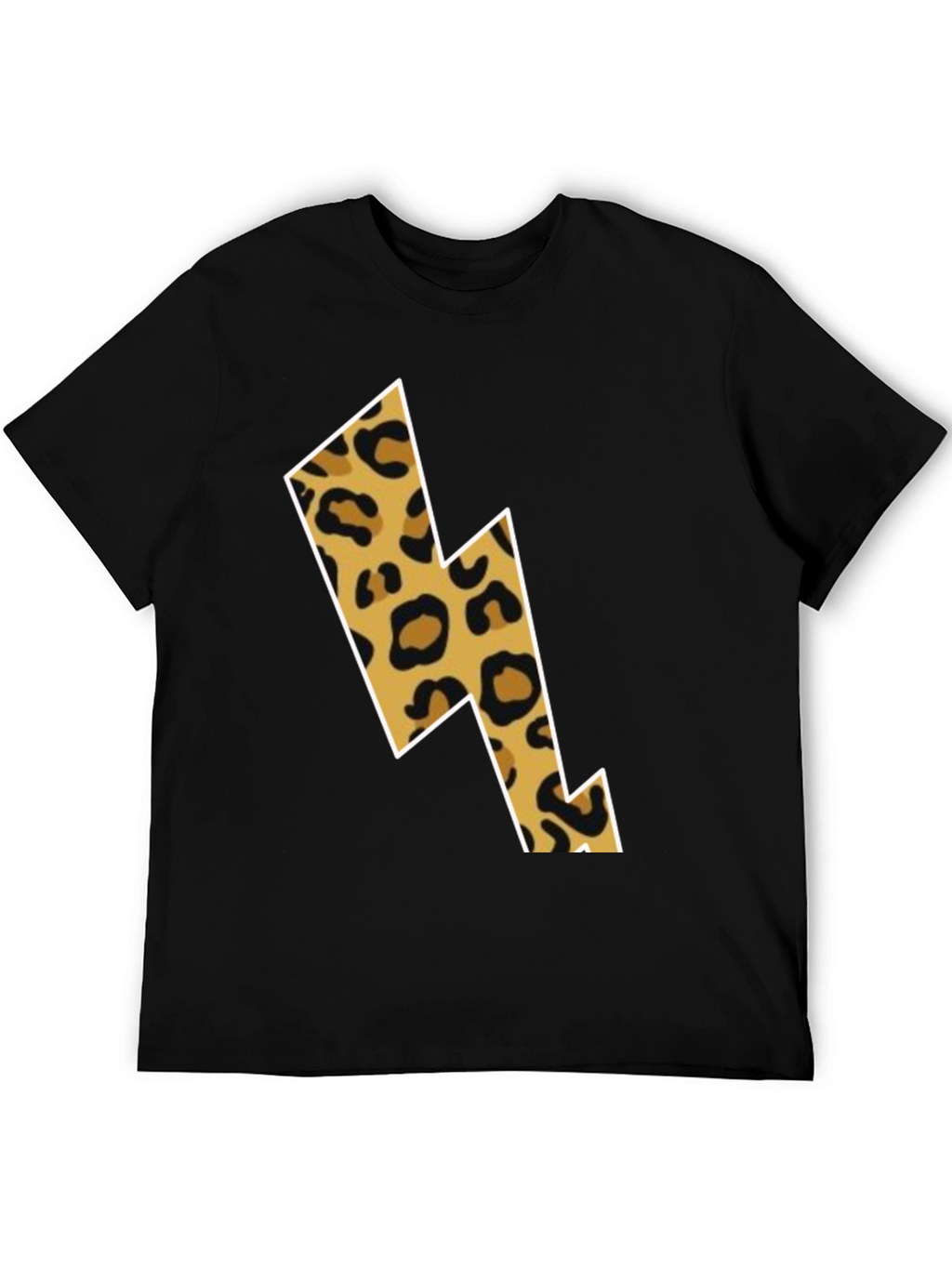 Leopard Lightning Bolt Graphic Tee