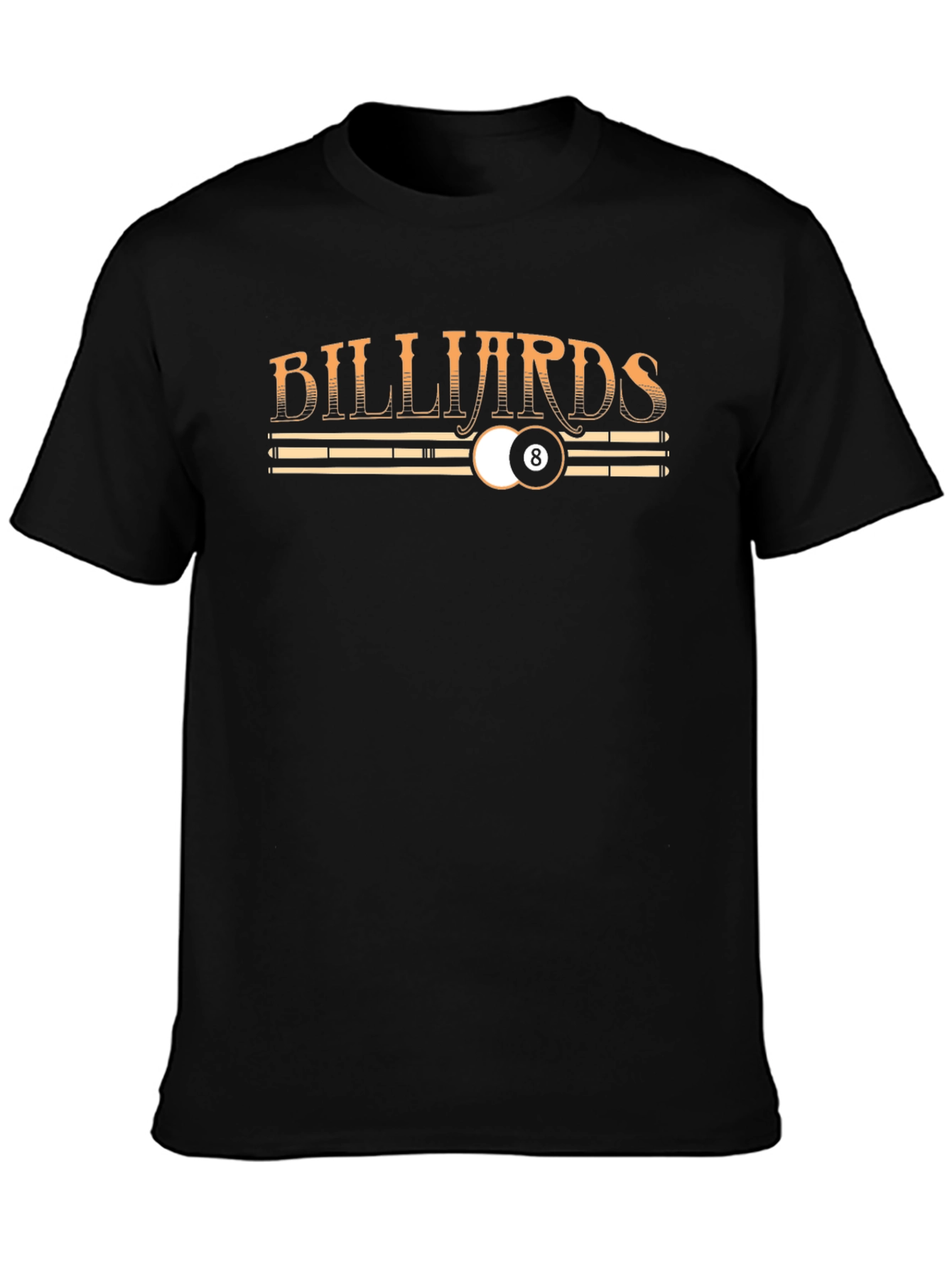 Billiards 8-Ball Graphic Tee - Cool Pool Player Shirt
