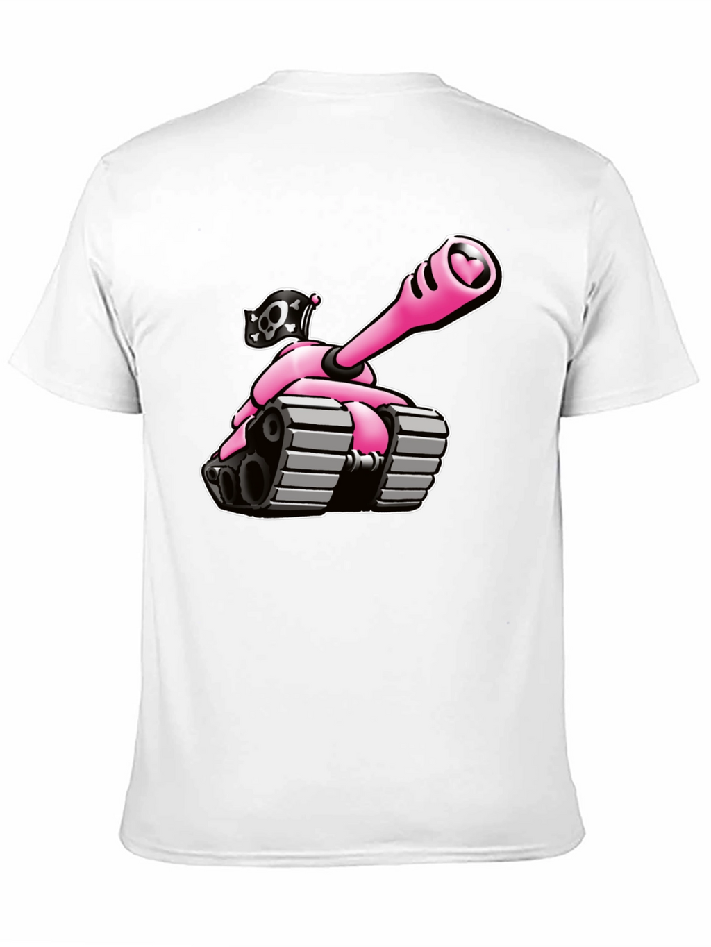 Pink Tank T-Shirt - Heart Cannon Pirate Tee