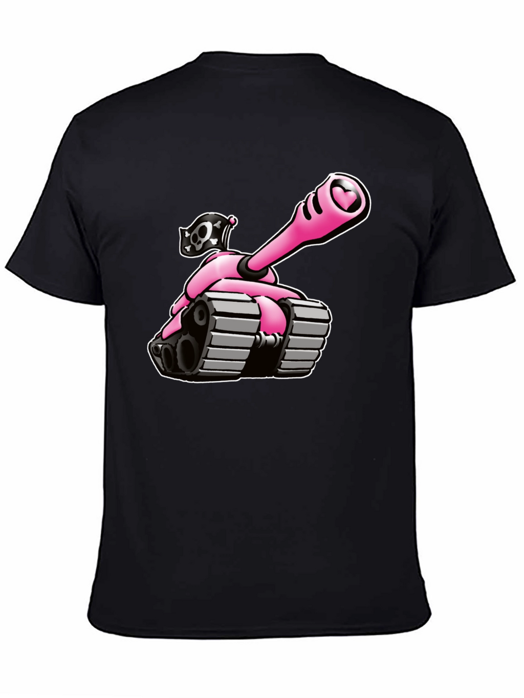 Pink Tank T-Shirt - Heart Cannon Pirate Tee