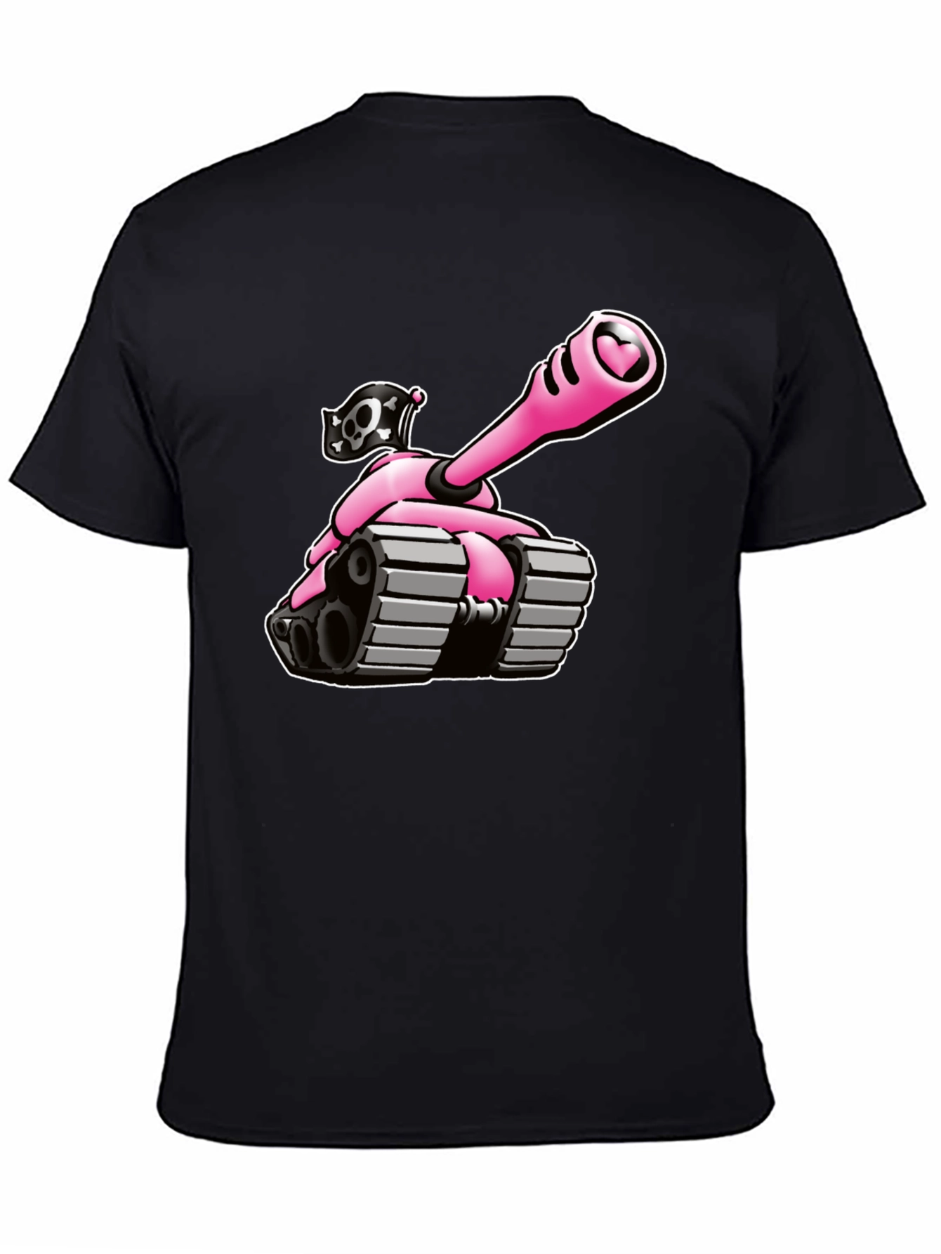 Pink Tank T-Shirt - Heart Cannon Pirate Tee