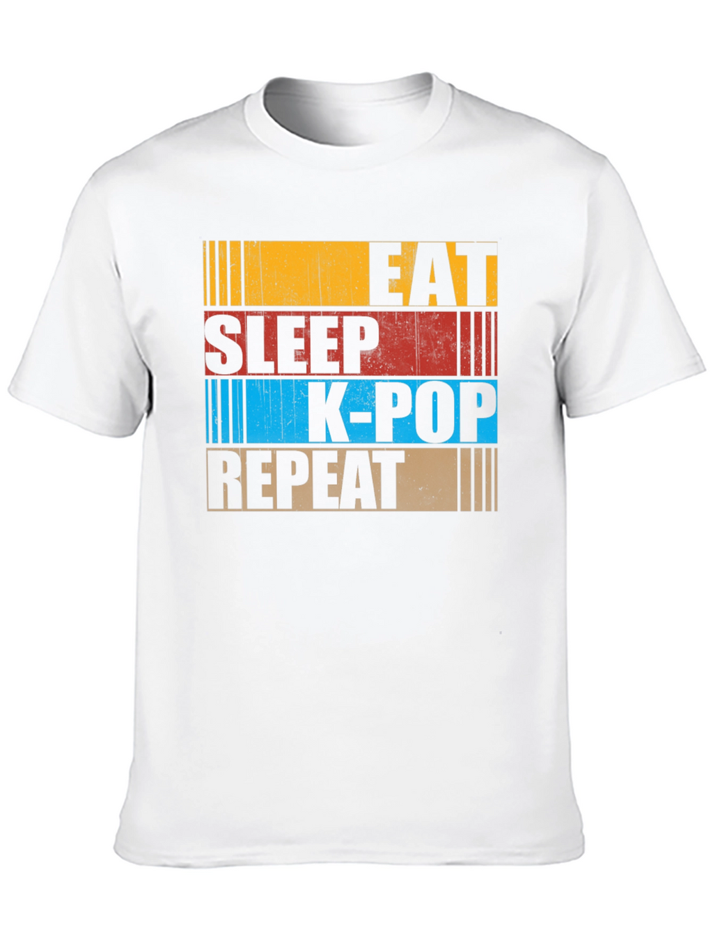 Eat Sleep K-Pop Repeat Graphic Tee