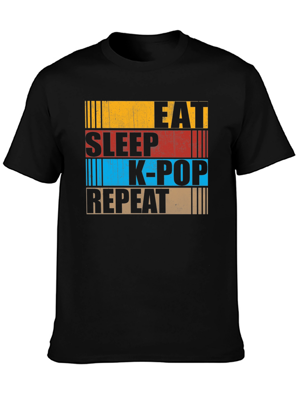 Eat Sleep K-Pop Repeat Graphic Tee
