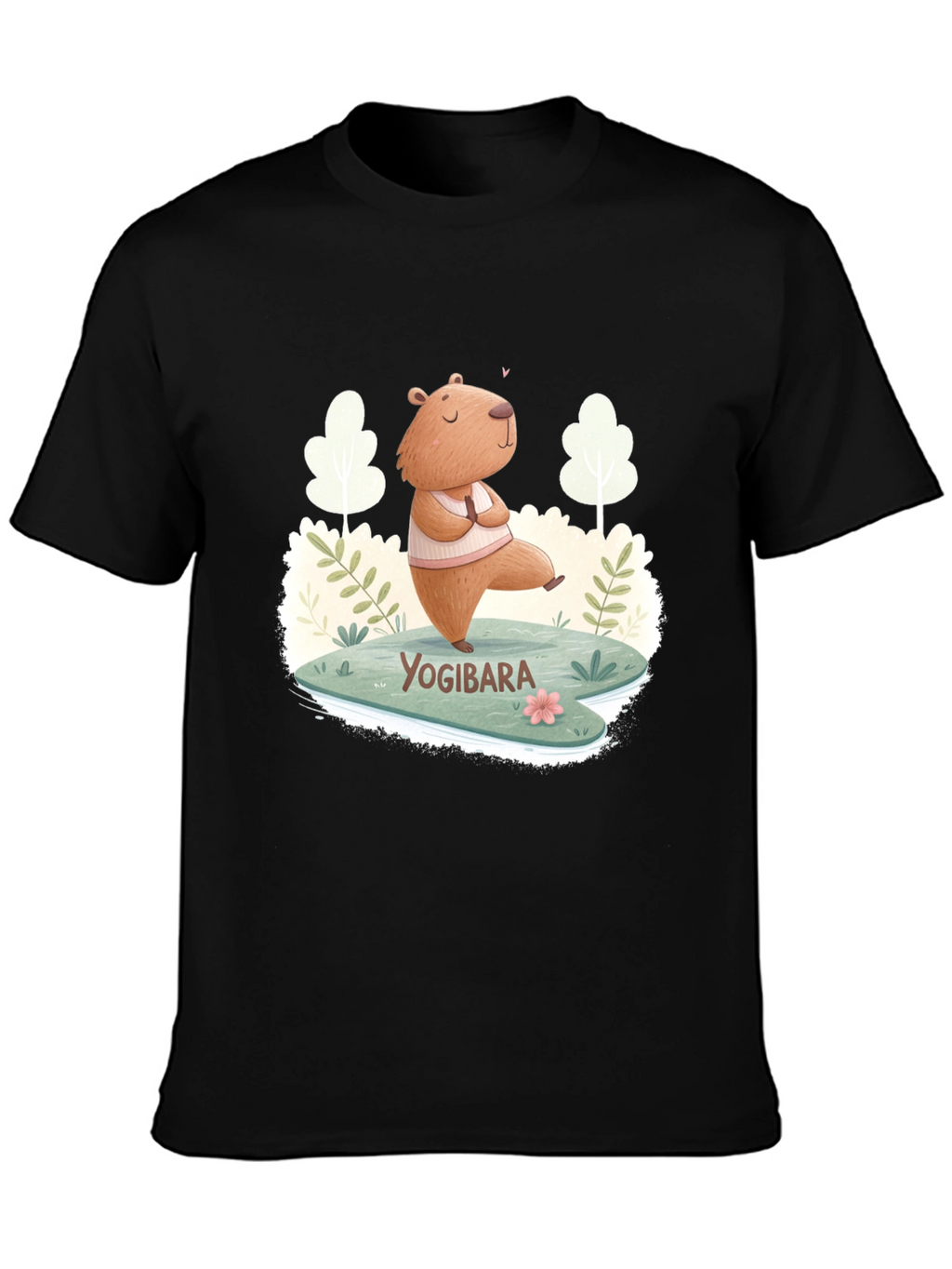 Yogibara Capybara T-Shirt - Meditation & Yoga Tee