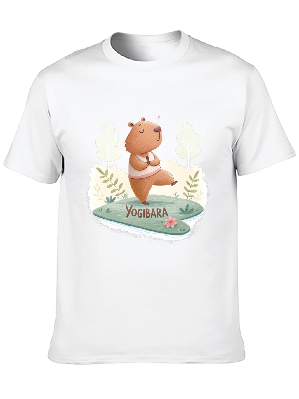 Yogibara Capybara T-Shirt - Meditation & Yoga Tee
