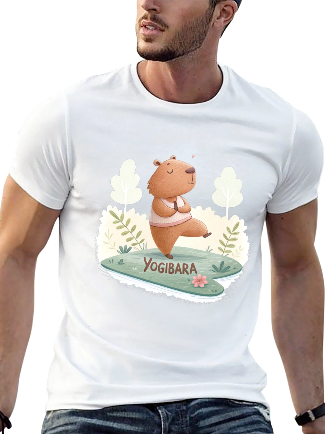 Yogibara Capybara T-Shirt - Meditation & Yoga Tee
