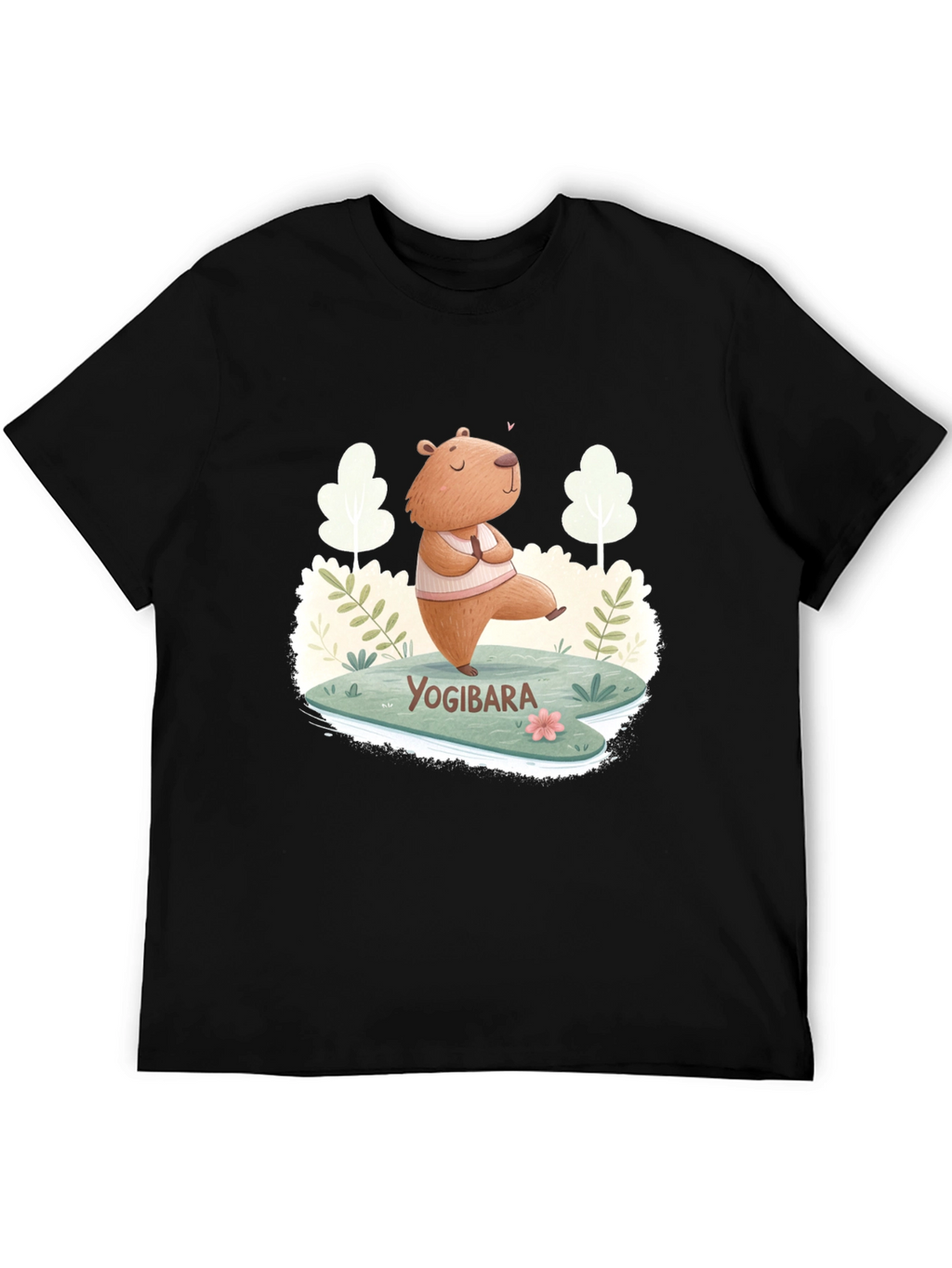 Yogibara Capybara T-Shirt - Meditation & Yoga Tee