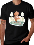 Yogibara Capybara T-Shirt - Meditation & Yoga Tee