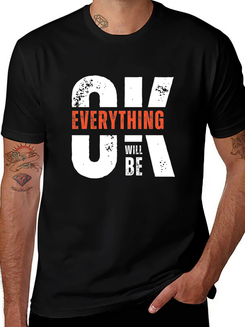 Optimistic Graphic T-Shirt: Everything Will Be OK