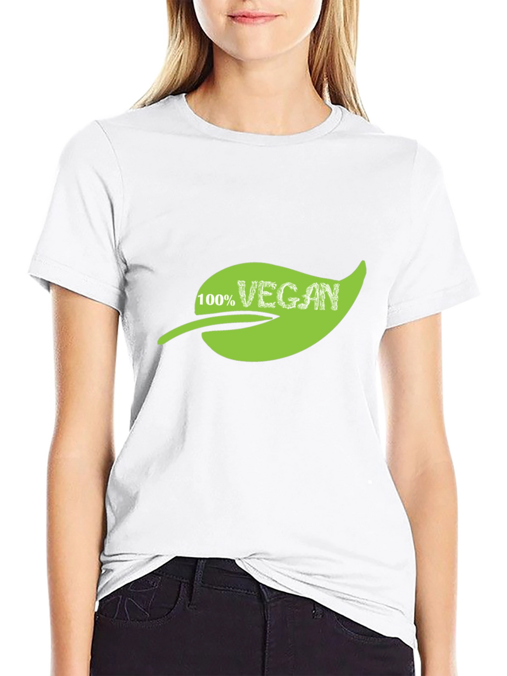Vegan 100% Leaf Graphic T-Shirt